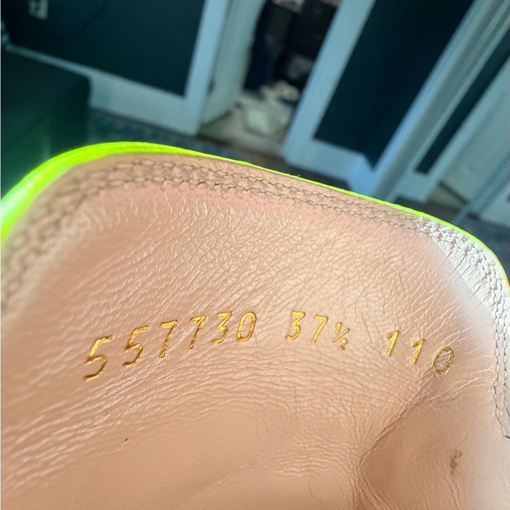 Gucci Princetown Horsebit Mules — Neon Yellow Fluo - Picture 9 of 10